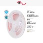 Immagine 2 - FAI Striscia LED Flessibile 15W/m Monocolore COB 296 LED/m 220V IP65 Dimmerabile - Bobina da 20 metri - mod. 5069/15/CO/20
