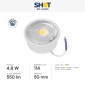 Immagine 2 - Bot Lighting Modulo LED Slim 4,8W SMD Ø50 Changing Color CCT 3in1 Dimmerabile per Portafaretti GU10 - mod. LD4SPT063KD