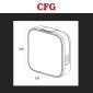 Immagine 4 - CFG Slide 500 Lampada LED 10W Portatile con Luce di Emergenza SMD Ricaricabile Dimmerabile Anti-Blackout Grigia - mod. EL178