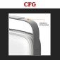 Immagine 5 - CFG Slide 500 Lampada LED 10W Portatile con Luce di Emergenza SMD Ricaricabile Dimmerabile Anti-Blackout Grigia - mod. EL178
