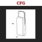 Immagine 4 - CFG Slide 900 Lampada LED 17W Portatile con Luce di Emergenza SMD Ricaricabile Dimmerabile Anti-Blackout Grigia - mod. EL179