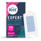 Immagine 1 - Veet Expert Strisce Depilatorie Bikini & Ascelle per Pelli Sensibili - Confezione da 16 Strisce