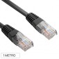 Immagine 1 - Life Cavo di Rete UTP CAT5e AWG26 Collegamento Dritto Lunghezza 1m Colore Nero - mod. 50.PC04201N