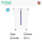 Immagine 2 - V-Tac RW-M61 Batteria BMS LiFePO4 51,2V 6,14kWh Garanzia 10 Anni IP65 per Inverter Impianto Fotovoltaico CEI 0-21 - SKU 11539