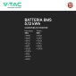Immagine 4 - V-Tac VT-48100-W2 Batteria BMS LiFePO4 51,2V 100Ah 5,12kWh IP65 per Inverter Impianto Fotovoltaico CEI 0-21 - SKU 11524