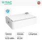 Immagine 2 - V-Tac VT-OHS-HV100 Batteria Stack LiFePO4 51,2V 100Ah 5,12kWh Impilabile Garanzia 10 Anni IP65 CEI 0-21 - SKU 12002