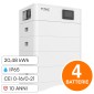 Immagine 1 - V-Tac VT-OHS-HV100 Kit 4 Batterie BMS Stack LiFePO4 20kWh Alta Tensione Garanzia 10 Anni IP65 CEI 0-21 CEI 0-16 - SKU 120024
