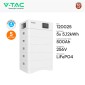 Immagine 2 - V-Tac VT-OHS-HV100 Kit 5 Batterie BMS Stack LiFePO4 25kWh Alta Tensione Garanzia 10 Anni IP65 CEI 0-21 CEI 0-16 - SKU 120025
