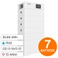 Immagine 1 - V-Tac VT-OHS-HV100 Kit 7 Batterie BMS Stack LiFePO4 35kWh Alta Tensione Garanzia 10 Anni IP65 CEI 0-21 CEI 0-16 - SKU 120027