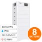 Immagine 1 - V-Tac VT-OHS-HV100 Kit 8 Batterie BMS Stack LiFePO4 40kWh Alta Tensione Garanzia 10 Anni IP65 CEI 0-21 CEI 0-16 - SKU 120028