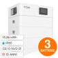 Immagine 1 - V-Tac VT-OHS-HV100 Kit 3 Batterie BMS Stack LiFePO4 15kWh Alta Tensione IP65 CEI 0-16 e CEI 0-21 con Base - SKU 120023