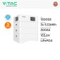 Immagine 2 - V-Tac VT-OHS-HV100 Kit 3 Batterie BMS Stack LiFePO4 15kWh Alta Tensione IP65 CEI 0-16 e CEI 0-21 con Base - SKU 120023