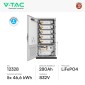 Immagine 2 - V-Tac OHL-233 Kit 5 Batterie BMS Stack LiFePO4 233kWh Garanzia 10 Anni Alta Tensione Armadio Rack con Base - SKU 12328