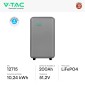 Immagine 2 - V-Tac VT-12040-1 Batteria BMS LiFePO4 51,2V 200Ah 10,24 kWh IP65 Garanzia 10 Anni CEI 0-21 - SKU 12715