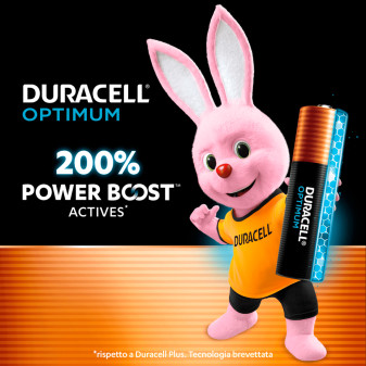 Batterie Mini Stilo AAA 1.5V Alcaline - 4pz Duracell Optimum