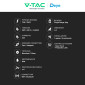 Immagine 3 - V-Tac Deye Wallbox Intelligente 7kW / 22kW Monofase / Trifase IP66 Bluetooth Wi-Fi con Cavo Tipo 2 Integrato - SKU 12744
