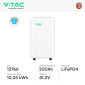 Immagine 2 - V-Tac VT-12040-1 Batteria BMS LiFePO4 51,2V 200Ah 10,24 kWh IP65 Garanzia 10 Anni CEI 0-21 - SKU 12766