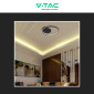 Immagine 6 - V-Tac VT-84025RD Plafoniera LED a Superficie 70W SMD Changing Color CCT Dimmerabile con Telecomando Colore Nero - SKU 24179
