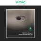 Immagine 7 - V-Tac VT-84025RD Plafoniera LED a Superficie 70W SMD Changing Color CCT Dimmerabile con Telecomando Colore Nero - SKU 24179