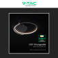 Immagine 11 - V-Tac VT-84025RD Plafoniera LED a Superficie 70W SMD Changing Color CCT Dimmerabile con Telecomando Colore Nero - SKU 24179