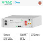 Immagine 2 - V-Tac Deye Batteria BMS LiFePO4 51,2V 100Ah 5,12kWh Garanzia 10 Anni Inverter Impianto Fotovoltaico - SKU 12700