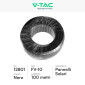 Immagine 2 - V-Tac Cavo FV-10 di Collegamento per Pannelli Solari Fotovoltaici Colore Nero Bobina da 100 metri per Polo Negativo - SKU 12801