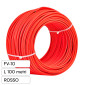 Immagine 1 - V-Tac Cavo FV-10 di Collegamento per Pannelli Solari Fotovoltaici Colore Rosso Bobina da 100 metri per Polo Positivo - SKU 12802