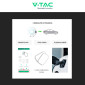 Immagine 12 - V-Tac Wall Box 7,4kW Monofase a Parete Smart Bluetooth IP65 IK10 Cavo Tipo 2 da 5 metri - SKU 11868