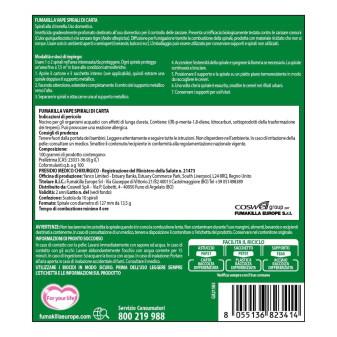 Vape Spirali Antizanzare in Carta alla Citronella Resistenti