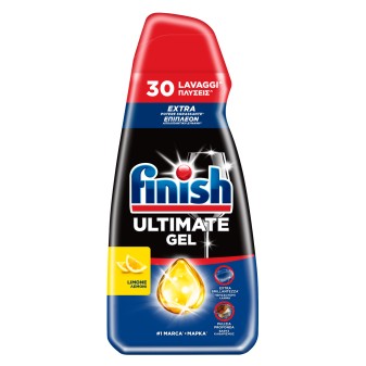 Finish Ultimate Gel Limone Detersivo Lavastoviglie 30 Lavaggi da 540ml
