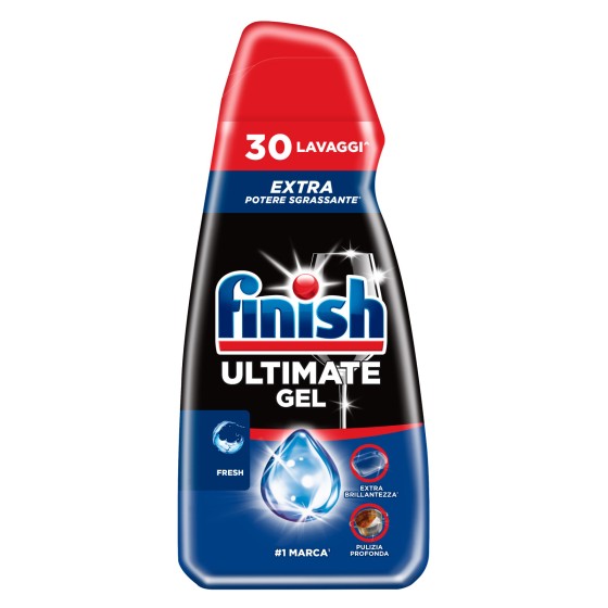 Finish Ultimate Gel Fresh Detersivo Lavastoviglie 30 Lavaggi da 540ml