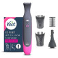 Immagine 1 - Veet Expert All In One Trimmer Rasoio Elettrico Waterproof Senza Fili per Bikini Viso e Corpo con 2 Testine e 3 Pettini Guida