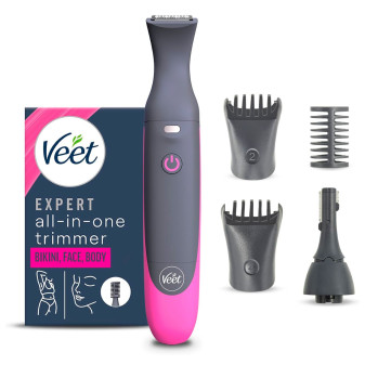 Veet Expert All In One Trimmer Rasoio Elettrico Waterproof Senza Fili