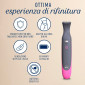 Immagine 4 - Veet Expert All In One Trimmer Rasoio Elettrico Waterproof Senza Fili per Bikini Viso e Corpo con 2 Testine e 3 Pettini Guida