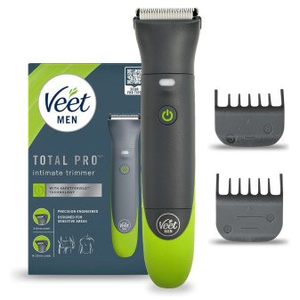 Veet Men Total Pro Intimate Trimmer Rasoio Elettrico Waterproof