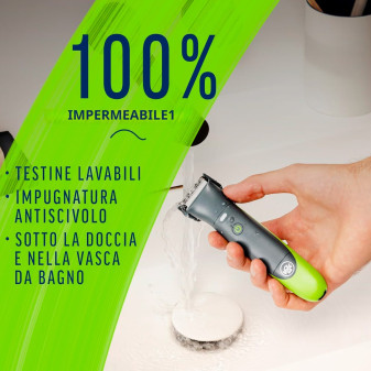 Veet Men Total Pro Intimate Trimmer Rasoio Elettrico Waterproof