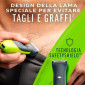 Immagine 3 - Veet Men Total Pro Intimate Trimmer Rasoio Elettrico Uomo Waterproof Senza Fili per Viso e Corpo con 1 Testina e 2 Pettini Guida
