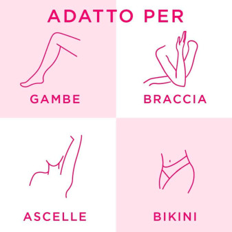 Veet Pure Strisce Depilatorie Gambe e Corpo con Formula Ipoallergenica