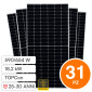 Immagine 1 - V-Tac 31 Pannelli Solari Fotovoltaici Osda 18,29kW 590W STC 654W BNPI Bifacciali TIER 1 TOPCon - SKU 12271