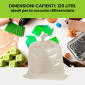 Immagine 4 - Sacchi Spazzatura Ambra ToroDuro in Plastica HDPE per Rifiuti 120L - Rotolo 10 sacchi da 90x120cm