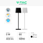 Immagine 2 - V-Tac VT-10116-W Lampada LED da Tavolo Magnetica 5W Changing Color 3in1 Ricaricabile Dimmerabile - SKU 23412 / 23413