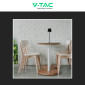 Immagine 4 - V-Tac VT-10116-W Lampada LED da Tavolo Magnetica 5W Changing Color 3in1 Ricaricabile Dimmerabile - SKU 23412 / 23413