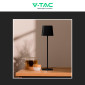 Immagine 5 - V-Tac VT-10116-W Lampada LED da Tavolo Magnetica 5W Changing Color 3in1 Ricaricabile Dimmerabile - SKU 23412 / 23413