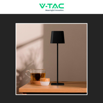 V-Tac VT-10116-W Lampada LED da Tavolo 5W 3in1 Ricaricabile