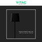 Immagine 12 - V-Tac VT-10116-W Lampada LED da Tavolo Magnetica 5W Changing Color 3in1 Ricaricabile Dimmerabile - SKU 23412 / 23413