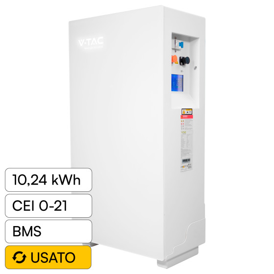 V-Tac Batteria BMS LiFePO4 51,2V 200Ah 10,24kWh