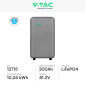 Immagine 8 - V-Tac VT-12040-1 Batteria da Esterno BMS LiFePO4 51,2V 200Ah 10,24 kWh IP65 CEI 0-21 - SKU 12715
