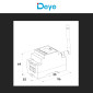 Immagine 4 - V-Tac Deye Wallbox 7kW / 22kW IP66 + Misuratore e Cablata RS485 + Antenna LoRa - SKU 12744 + SUN-SMART-CT01 + SUN-SMART-TX01
