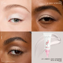 Immagine 3 - NYX Professional Makeup Lid Lingerie Metallic Ombretto Cremoso Super Pigmentato 24H Colore 01 Satin Silver - Flacone da 6ml