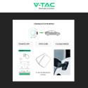 Immagine 12 - V-Tac Wall Box 7,4kW Monofase a Parete Smart Bluetooth IP65 IK10 Cavo Tipo 2 da 3 metri - SKU 11868